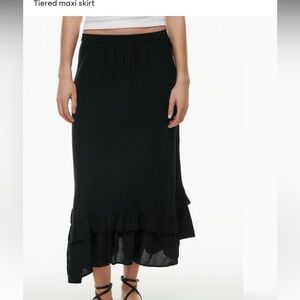 ARITZIA Little Moon SPRITZ SKIRT - BLACK SIZE MEDIUM